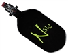 Ninja Paintball 68 cu 4500 psi "SL2" Carbon Fiber HPA Tank - Black/Lime