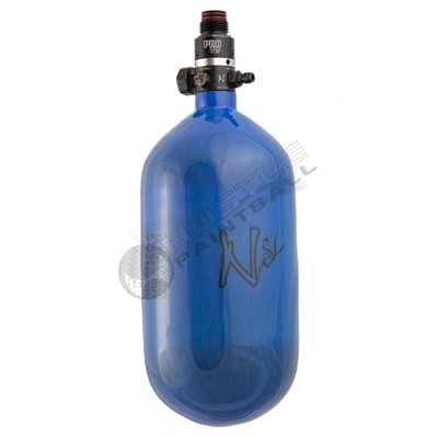 Ninja Paintball 77 cu 4500 psi ''SL'' Carbon Fiber HPA Tank - Super Light - Blue