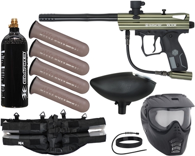 Kingman Spyder Victor Epic Paintball Marker Package - Gloss Olive