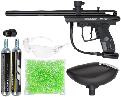 Kingman Spyder Victor Atomic Pickle Ready To Play Paintball Marker Package