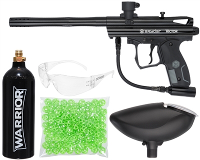 Kingman Spyder Victor Atomic Pickle Indoor Paintball Marker Package