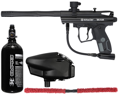 Kingman Spyder Victor Core Paintball Marker Package