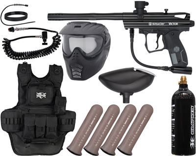 Kingman Spyder Victor Heavy Gunner Paintball Marker Package