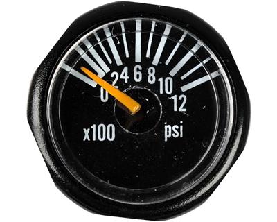 Invert Micro Gas Gauge - Black Aluminum - 1200 PSI