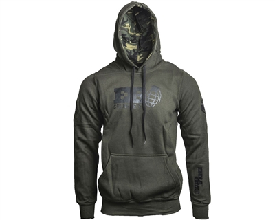 DLX Technology Luxe Pullover Hoodie - Black/Tan