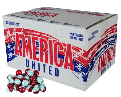 GI Sportz America United Paintballs - Case of 100 - Yellow Fill