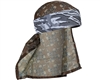 HK Army Headband/Headwrap - Hostilewear - Gray Snakes/Tan Skull Mesh