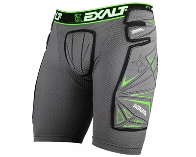 Exalt Paintball FreeFlex Protective Slide Shorts - Grey