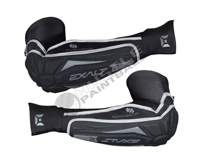 Exalt Paintball T3 Elbow Pads - Black/Grey