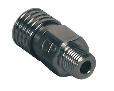 Custom Products HPA Fill Station Quick Disconnect Coupler - Stainless Steel (Male)