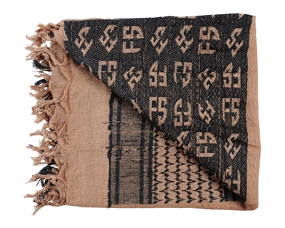 First Strike Shemagh Headwrap - Tan/Black