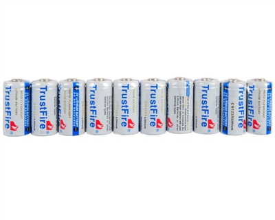 TrustFire Lithium Battery - 3V CR123A (10 Pack)