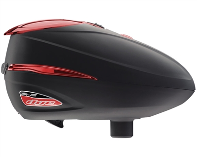 Dye Precision R2 Hopper/Quick Feed Combo - Black/Red