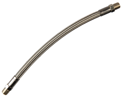 Stainless Steel Braided Hose - High Pressure (9")