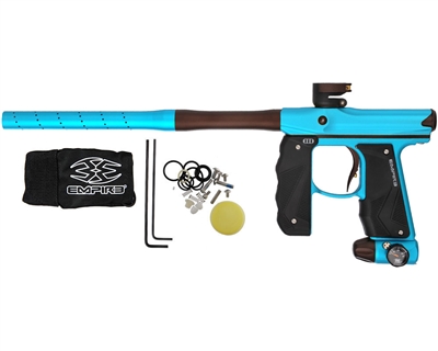 Empire Paintball Marker - Mini GS w/ 2 Piece Barrel - Dust Aqua/Dust Brown