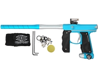 Empire Paintball Marker - Mini GS w/ 2 Piece Barrel - Dust Aqua/Dust Silver