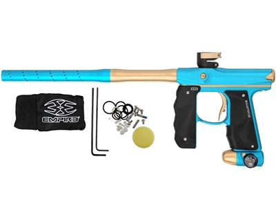 Empire Paintball Marker - Mini GS w/ 2 Piece Barrel - Dust Aqua/Dust Tan