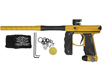 Empire Paintball Marker - Mini GS w/ 2 Piece Barrel - Dust Gold/Dust Black