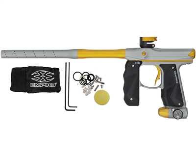 Empire Paintball Marker - Mini GS w/ 2 Piece Barrel - Dust Grey/Dust Gold