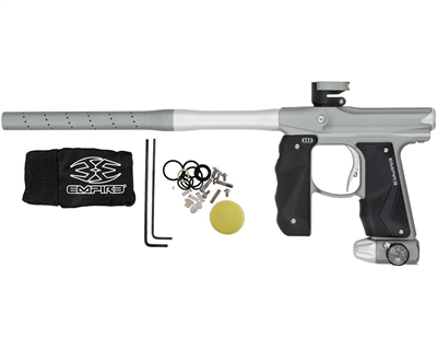 Empire Paintball Marker - Mini GS w/ 2 Piece Barrel - Dust Grey/Dust Silver