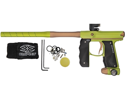 Empire Paintball Marker - Mini GS w/ 2 Piece Barrel - Dust Green/Dust Orange