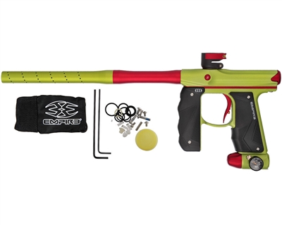 Empire Paintball Marker - Mini GS w/ 2 Piece Barrel - Dust Green/Dust Red