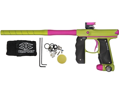 Empire Paintball Marker - Mini GS w/ 2 Piece Barrel - Dust Green/Dust Pink