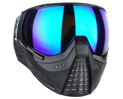HK Army KLR Thermal Paintball Mask - Onyx w/ Arctic Blue Lens