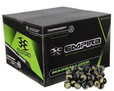 Empire Marballizer Tournament Grade Paintballs - Case of 100 - Neon Yellow Fill