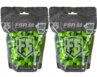 First Strike Paintball 300 Round Paintballs - FSR - Smoke/Green Shell - Green Fill