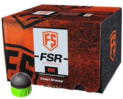 First Strike Paintball 600 Round Paintballs - FSR - Smoke/Green Shell - Green Fill