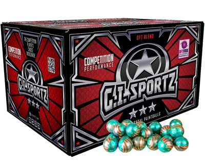 GI Sportz Paintball Case of 1,000 Paintballs - American Flag