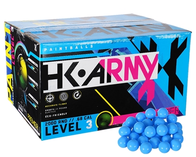 HK Army Paintball Premier Paintballs - Case of 1,000 - Blue Fill