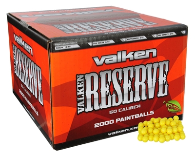 Valken Paintball .50 Caliber Case of 2,000 Paintballs - Reserve