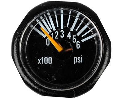 Invert Paintball PSI Gauge - Micro (600 PSI)