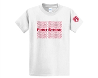 First Strike Paintball T-Shirt - White w/ Red