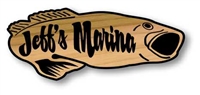 BASS CABIN NAME ENGRAVED WOODEN SIGN