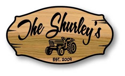 PERSONALIZED CARVED WOODEN SIGNS - LARGE SIZE APPEAL
