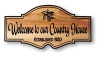 CUSTOM CARVED COTTAGE WELCOME SIGNS | EXTERIOR WOOD