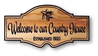CUSTOM CARVED COTTAGE WELCOME SIGNS | EXTERIOR WOOD