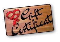 CARVED WOOD SIGNS | GIFT CERTIFICATE