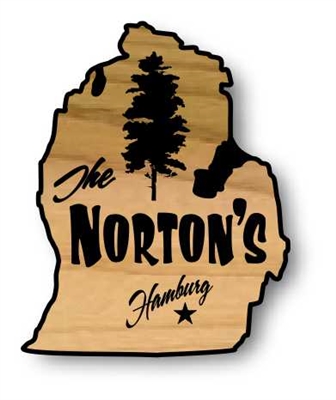 RUSTIC CARVED WOOD SIGNS |SHAPE OF U.S. STATES