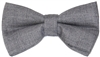 Men's Grey Silk Bow Tie