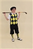 Children's Golf Outfit - Navy Yellow White Overstitch