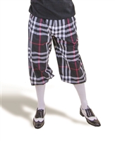 Black Plaid Golf Knickers for Men