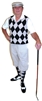 Khaki Golf Knickers Outfit by Kings Cross with Khaki Black White Argyle sweater and socks