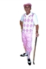 Pink and White Golf Knickers Complete Outfit complete with Pink Knickers matching Cap, Pink and White Argyle Sweater Vest and matching Socks.