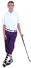 Mens Golf Outfit Purple Knickers Cap Polo Socks