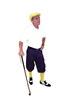 Purple Golf Knickers Starter Outfit - Purple Knickers Yellow Cap and Socks White Polo