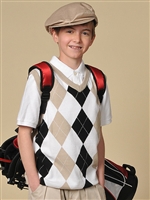 Children's Argyle Golf Sweater Vest